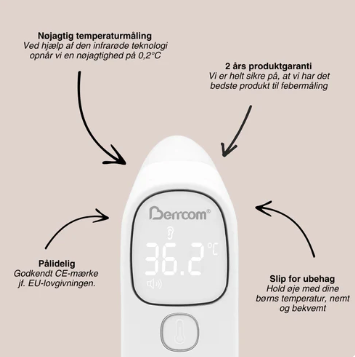 Berrcom Øretermometer
